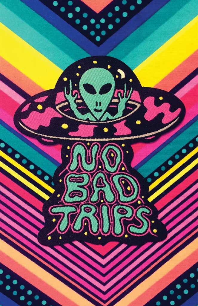 No Bad Trips alien patch by Killer Acid